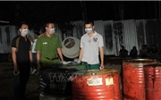 Công an đột kích cơ sở nấu nhớt thải quy mô lớn tại Châu Đức (Bà Rịa - Vũng Tàu)