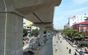 Phân luồng giao thông để lắp thang máy đường sắt Nhổn - Ga Hà Nội