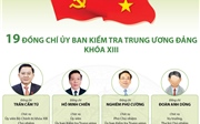 19 đồng chí trong Ủy ban Kiểm tra Trung ương Đảng khóa XIII