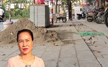 Hà Nội: Chủ kinh doanh ngao ngán, doanh thu giảm vì vỉa hè đào xới, lát gạch mới