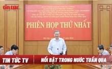 Tin tức TV: Tinh gọn bộ máy hệ thống chính trị; Kỷ luật cảnh cáo ông Vương Đình Huệ, ông Nguyễn Văn Thể