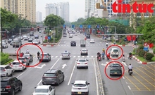 Phân làn cứng trên đường Võ Chí Công: Nhiều ô tô vi phạm sẽ bị phạt nguội