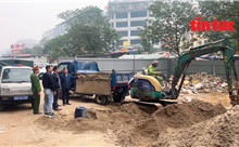 Phường Cầu Giấy mạnh tay xử lý các bãi vật liệu xây dựng tự phát gây ô nhiễm