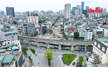 Vành đai 2,5 đoạn Cầu Giấy dần thành hình sau hơn 2 tháng thi công
