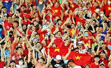 Xem cổ động viên ăn mừng bàn thắng của U23 Việt Nam trên khán đài Mỹ Đình