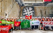 TBM &#39;Thần tốc&#39; cán đích ga S12: Hà Nội ghi dấu mốc lịch sử thi công hầm Metro