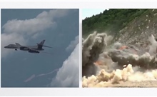 Video chiến đấu cơ B-1B phóng vũ khí chính xác trong tập trận ở bán đảo Triều Tiên