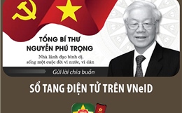 Hướng dẫn ghi Sổ tang điện tử trên VNeID để chia buồn với gia đình Tổng Bí thư Nguyễn Phú Trọng