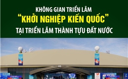 Không gian triển lãm &#39;Khởi nghiệp kiến quốc&#39; tại Triển lãm thành tựu đất nước
