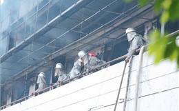 Dập tắt đám cháy tại Nhà máy Bia Hà Nội Habeco