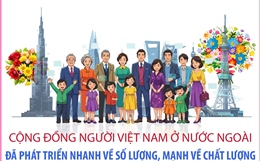 Cộng đồng người Việt Nam ở nước ngoài đã phát triển nhanh về số lượng, mạnh về chất lượng