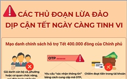 Các thủ đoạn lừa đảo dịp cận Tết ngày càng tinh vi