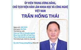 Ủy viên Trung ương Đảng, Chủ tịch Viện Hàn lâm Khoa học và Công nghệ Việt Nam Trần Hồng Thái