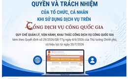 Quyền và trách nhiệm của tổ chức, cá nhân khi sử dụng dịch vụ trên Cổng Dịch vụ công quốc gia