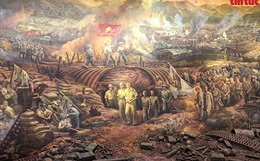 Bức tranh panorama tái hiện chiến dịch Điện Biên Phủ hào hùng