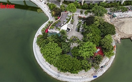 Cận cảnh bán đảo hồ Đống Đa làm sân chơi, vườn hoa