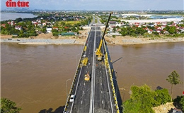 Người dân Phú Thọ đếm ngược ngày thông xe cầu Phong Châu, Phú Thọ