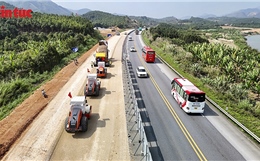 Nhộn nhịp đại công trường mở rộng cao tốc Nội Bài – Lào Cai