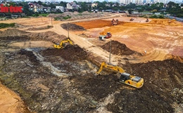 Depot Xuân Đỉnh 'lột xác' sau 6 tháng, tăng tốc thi công tuyến metro số 2 Hà Nội