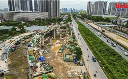 Hình ảnh nút giao Vành đai 3,5 - Đại lộ Thăng Long dần lộ diện