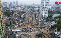 Thi công ga S3 metro số 5 nút giao Nguyễn Chí Thanh