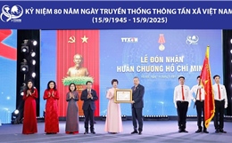 Thông tấn xã Việt Nam vinh dự đón nhận Huân chương Hồ Chí Minh lần thứ 3