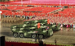 Hình ảnh Lễ duyệt binh kỷ niệm 80 năm thành lập Đảng Lao động Triều Tiên