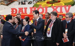 Các đại biểu dự phiên bế mạc Đại hội XIV của Đảng