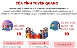 4 đơn vị bầu cử của tỉnh Tuyên Quang
