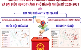 Trải nghiệm bản đồ số thông tin về bầu cử đại biểu Quốc hội khóa XVI và đại biểu HĐND thành phố Hà Nội nhiệm kỳ 2026-2031