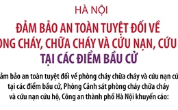 Hà Nội đảm bảo an toàn tuyệt đối về phòng cháy, chữa cháy và cứu nạn, cứu hộ tại các điểm bầu cử