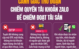Cảnh giác thủ đoạn chiếm quyền tài khoản Zalo để chiếm đoạt tài sản
