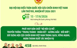 Đại hội đại biểu toàn quốc Hội Cựu chiến binh Việt Nam lần thứ VIII, nhiệm kỳ 2026-2031