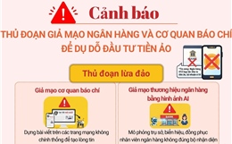 Cảnh báo thủ đoạn giả mạo ngân hàng và cơ quan báo chí để dụ dỗ đầu tư tiền ảo
