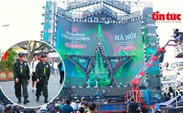 Hà Nội: Trận địa pháo hoa và sân khấu Countdown hoành tráng đón năm mới 2026