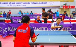 Gần 200 vận động viên tranh tài Giải bóng bàn Cúp Hội Nhà báo Việt Nam 2025