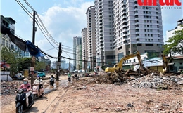 Vành đai 2,5 đoạn Cầu Giấy gỡ 'nút thắt' mặt bằng, đẩy nhanh tiến độ