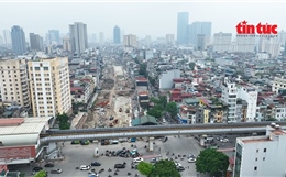 Cận cảnh khu vực sắp giải phóng mặt bằng làm bãi đỗ xe, trạm sạc trên Vành đai 1