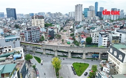 Vành đai 2,5 đoạn Cầu Giấy dần thành hình sau hơn 2 tháng thi công