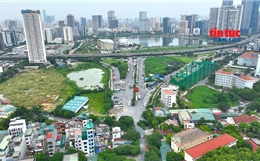 Đường nối Phạm Hùng - Lê Đức Thọ vẫn dang dở vì vướng mặt bằng