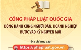 Cổng Pháp luật quốc gia: Đồng hành cùng người dân, doanh nghiệp bước vào kỷ nguyên mới