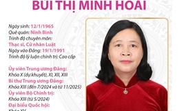 Ủy viên Bộ Chính trị, Bí thư Trung ương Đảng, Bí thư Đảng ủy Mặt trận Tổ quốc, các đoàn thể Trung ương Bùi Thị Minh Hoài