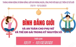 Bình đẳng giới và an toàn cho phụ nữ và trẻ em gái trong kỷ nguyên số