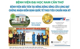 Bệnh viện Đại học Nam Cần Thơ đạt chứng nhận kiểm định quốc tế theo tiêu chuẩn Hoa Kỳ