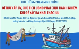 Thủ tướng: Bí thư cấp ủy, Chủ tịch UBND phải chịu trách nhiệm khi để xảy ra khai thác IUU