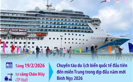 Thông tin về tàu du lịch quốc tế 'xông đất' đầu năm Bính Ngọ 2026