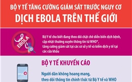 Bộ Y tế tăng cường giám sát trước nguy cơ dịch Ebola