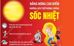 Nắng nóng cao điểm: Những lưu ý để phòng chống sốc nhiệt