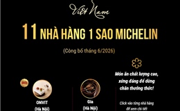Lần đầu tiên Việt Nam có 11 nhà hàng đạt sao Michelin