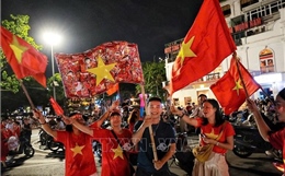 Người dân Thủ đô ăn mừng đội tuyển vào chung kết ASEAN Cup 2026